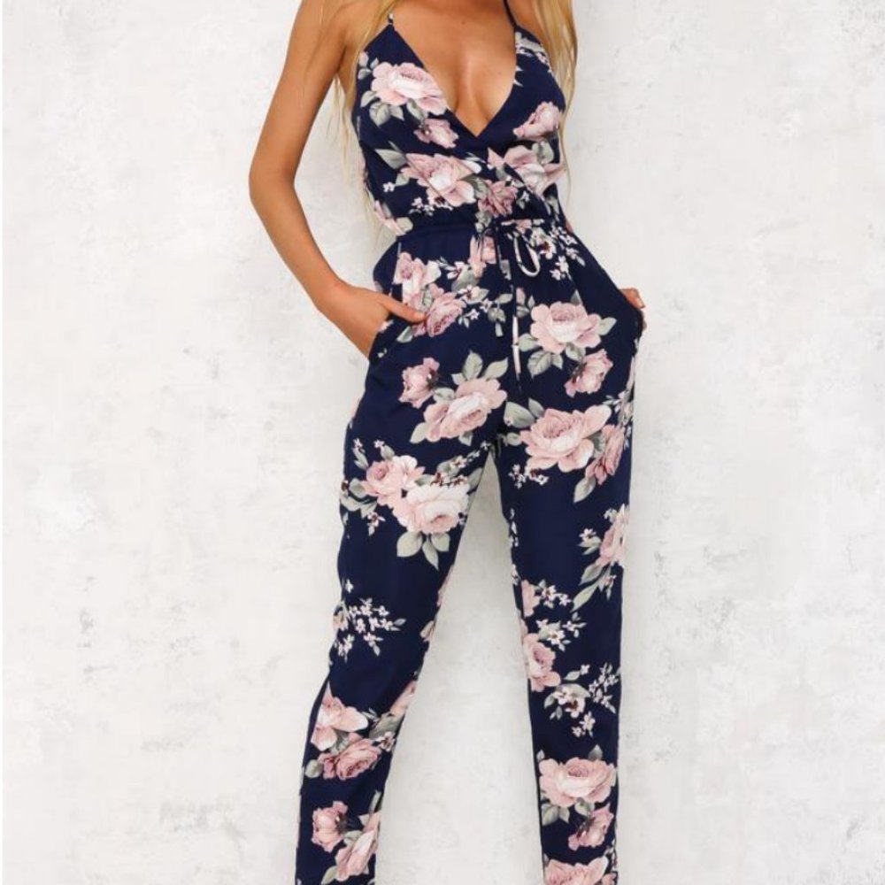 Night Peony Jumpsuit